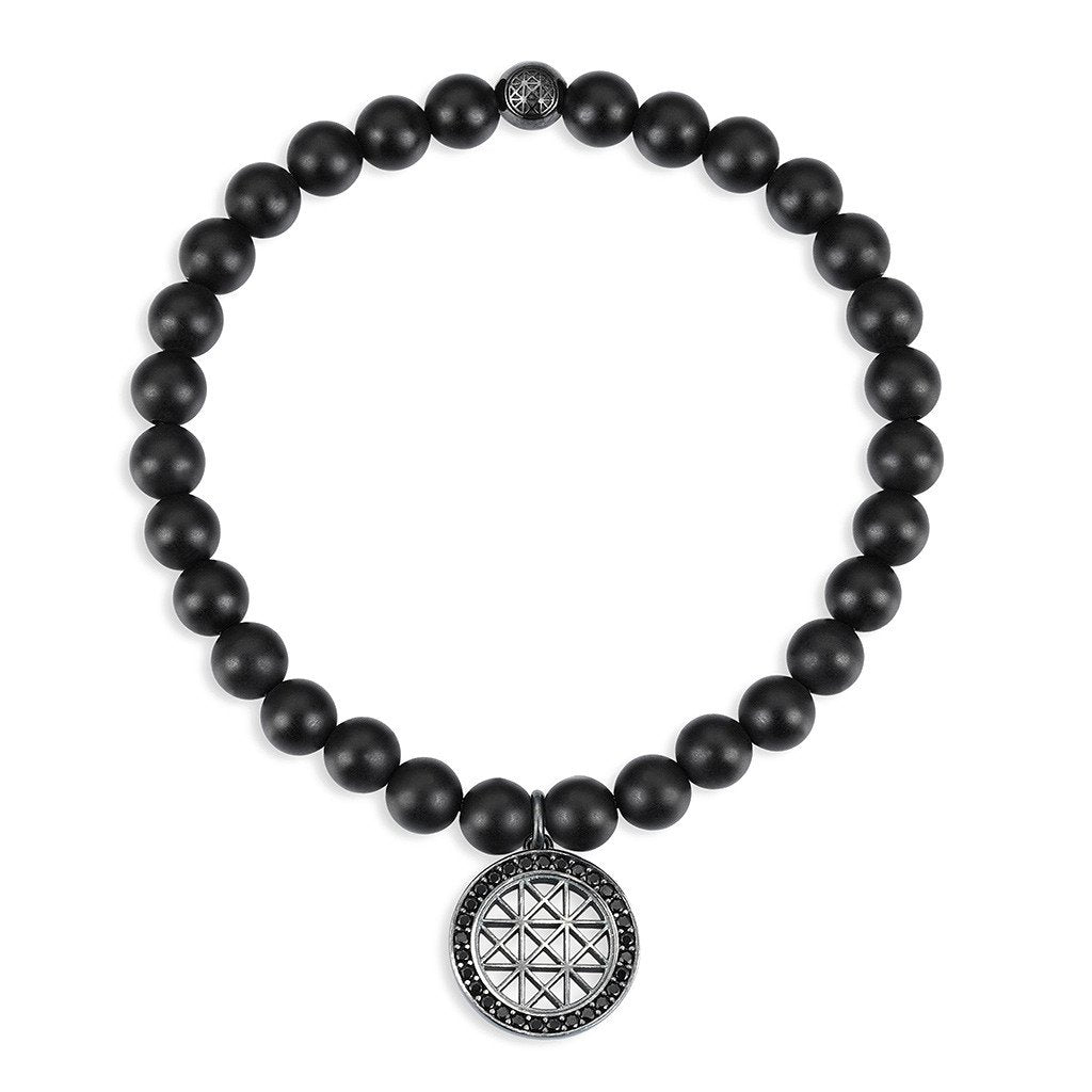 Atolyestone Charm Bracelet - Solid Silver- Beaded Charm Bracelets- ATOLYESTONE- aststaj