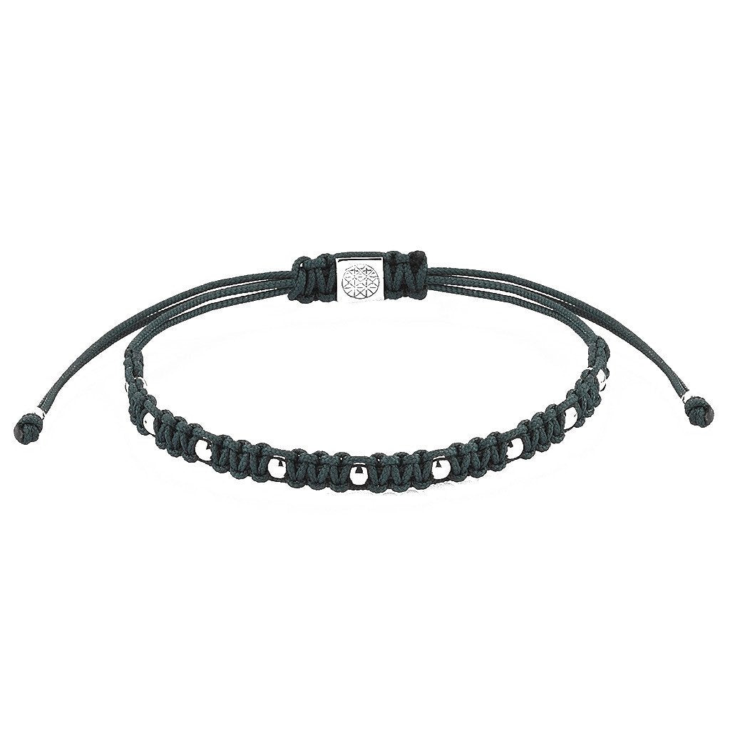 9 Balls Macrame - Silver- Macrame Bracelets- ATOLYESTONE- aststaj