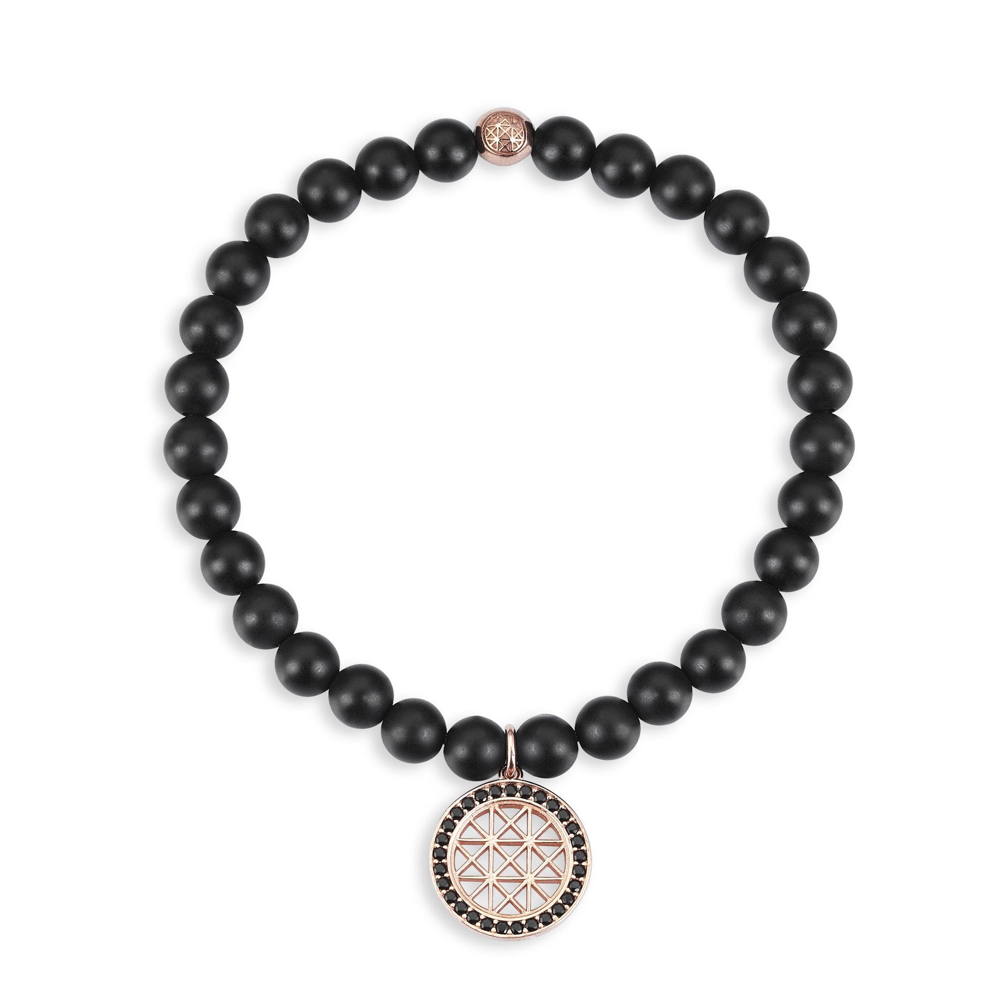 Atolyestone Charm Bracelet - Solid Silver- Beaded Charm Bracelets- ATOLYESTONE- aststaj