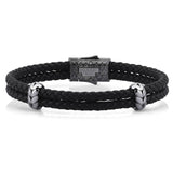  Atolyestone Elements - Solid Silver- Leather Bracelets- ATOLYESTONE- aststaj