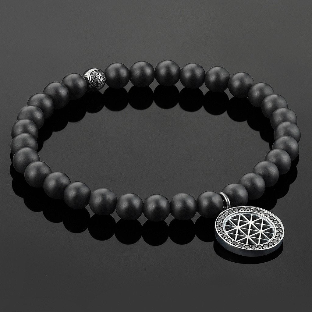  Atolyestone Charm Bracelet - Solid Silver- Beaded Charm Bracelets- ATOLYESTONE- aststaj