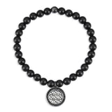  Atolyestone Charm Bracelet - Solid Silver- Beaded Charm Bracelets- ATOLYESTONE- aststaj