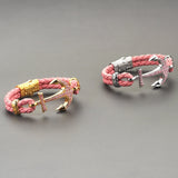  Anchor Leather Bracelet -Silver- Leather Bracelets- ATOLYESTONE- aststaj