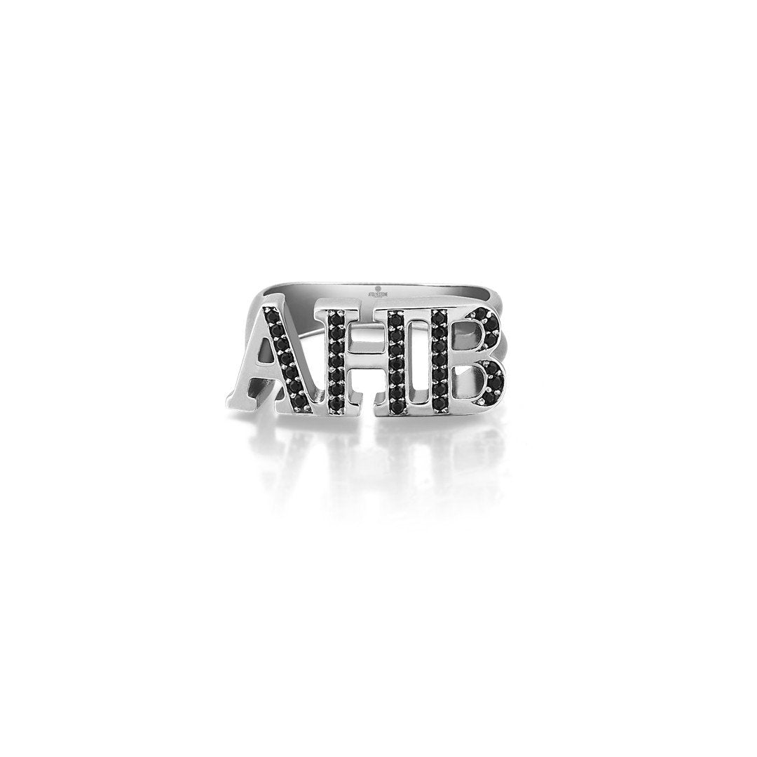  Atolyestone Statements Ring - Silver- Mens Rings- ATOLYESTONE- aststaj