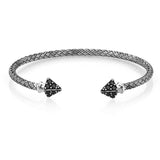  Arrow Cuff Bracelet - Silver- Braided Cuff Bracelets- ATOLYESTONE- aststaj