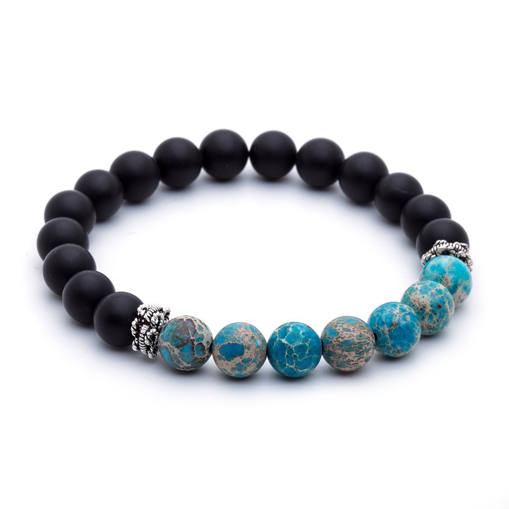  Agate Beaded Bracelet- Beaded Bracelets- ATOLYESTONE- aststaj