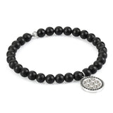  Atolyestone Charm Bracelet - Solid Silver- Beaded Charm Bracelets- ATOLYESTONE- aststaj