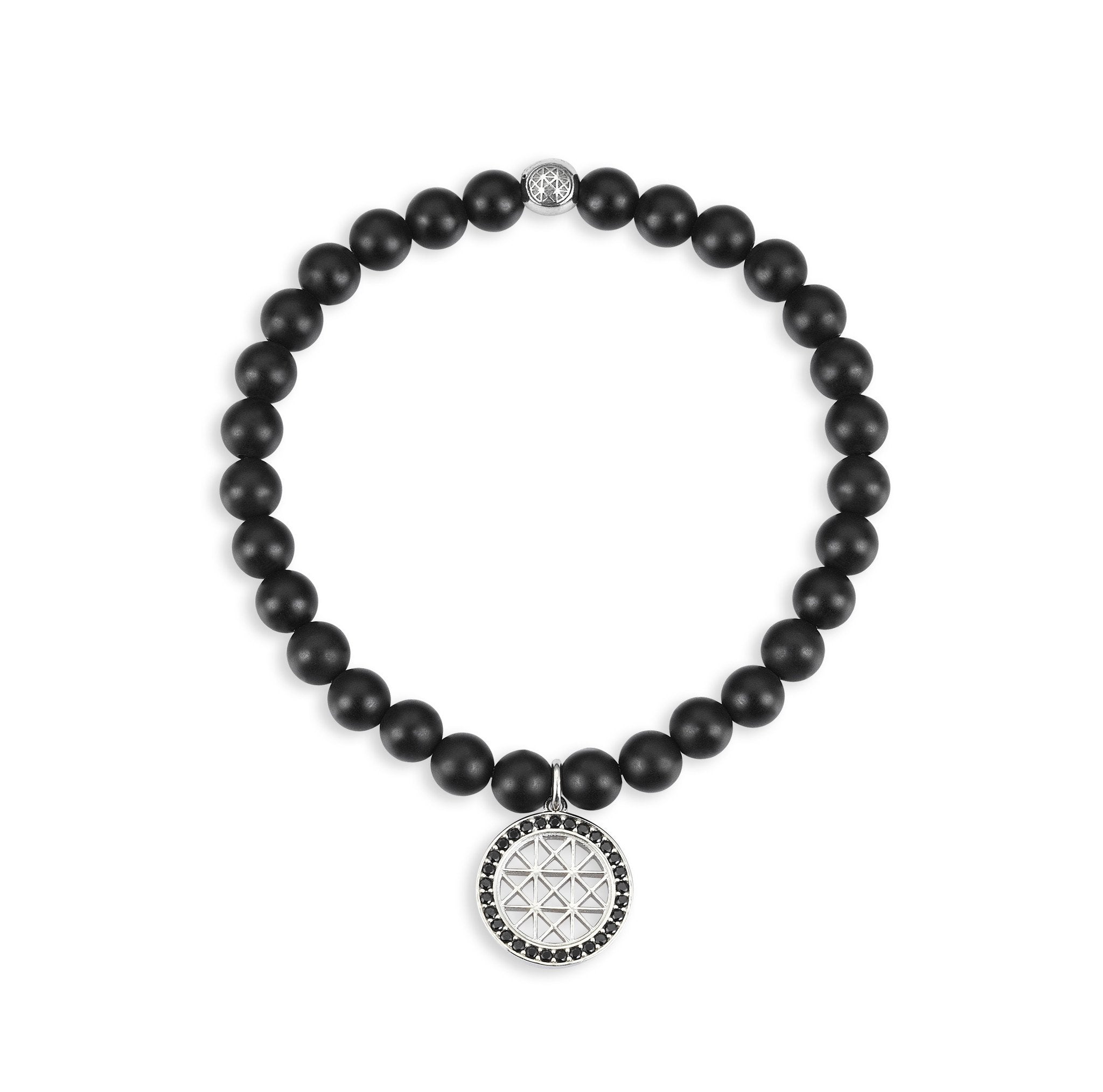  Atolyestone Charm Bracelet - Solid Silver- Beaded Charm Bracelets- ATOLYESTONE- aststaj