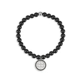  Atolyestone Charm Bracelet - Solid Silver- Beaded Charm Bracelets- ATOLYESTONE- aststaj