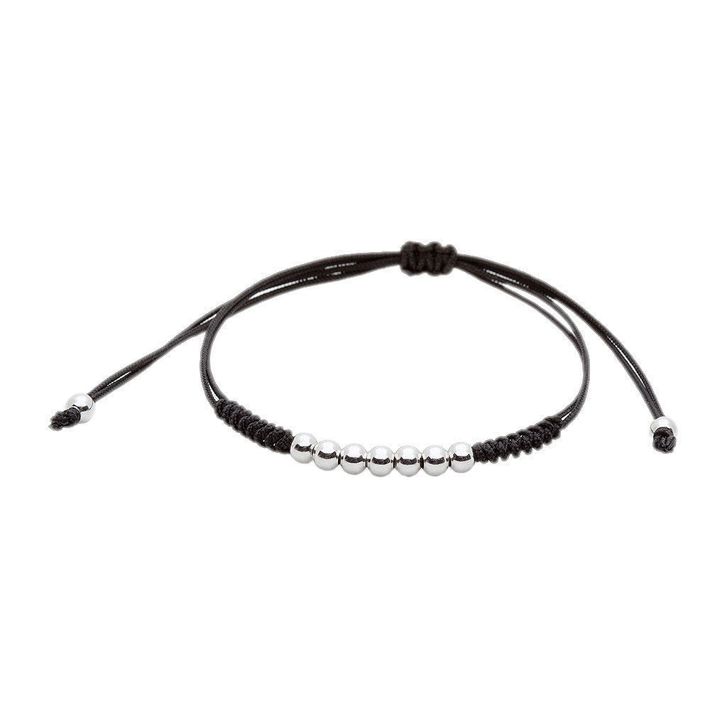  7 Balls Macrame - Silver- Macrame Bracelets- ATOLYESTONE- aststaj