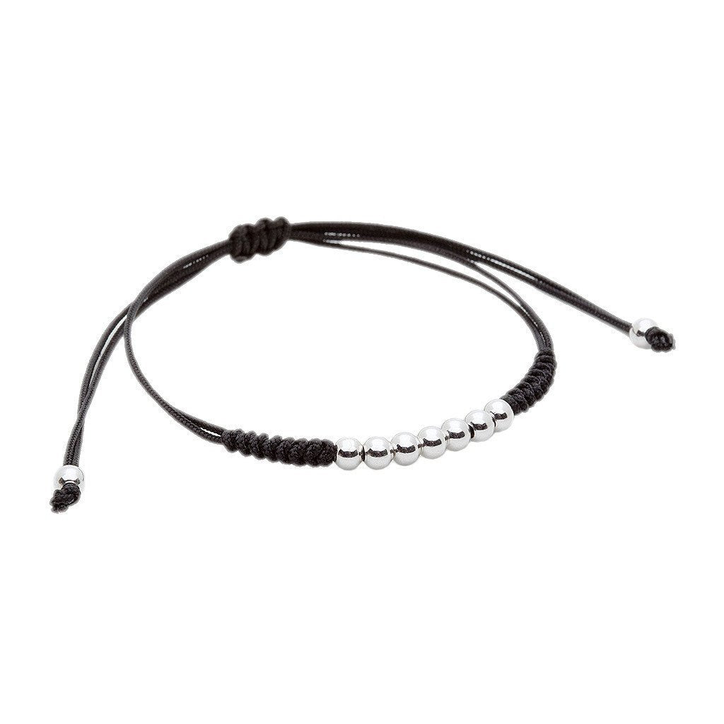  7 Balls Macrame - Silver- Macrame Bracelets- ATOLYESTONE- aststaj