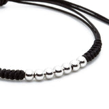  7 Balls Macrame - Silver- Macrame Bracelets- ATOLYESTONE- aststaj