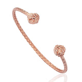  Braided Leo Cuff Bracelet - Silver- Braided Cuff Bracelets- ATOLYESTONE- aststaj