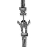  Anchor Bangle - Silver- Braided Bangle Bracelets- ATOLYESTONE- aststaj