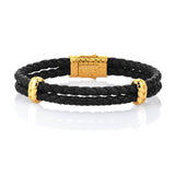  Atolyestone Elements - Solid Silver- Leather Bracelets- ATOLYESTONE- aststaj