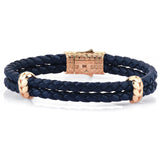  Atolyestone Elements - Solid Rose Gold- Leather Bracelets- ATOLYESTONE- aststaj