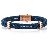  Atolyestone Elements - Solid Rose Gold- Leather Bracelets- ATOLYESTONE- aststaj