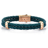  Atolyestone Elements - Solid Rose Gold- Leather Bracelets- ATOLYESTONE- aststaj