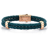  Atolyestone Elements - Solid Silver- Leather Bracelets- ATOLYESTONE- aststaj