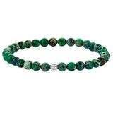  Atolyestone Jasper Essentials - Solid Silver- Beaded Bracelets- ATOLYESTONE- aststaj