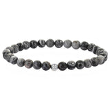  Atolyestone Jasper Essentials - Solid Silver- Beaded Bracelets- ATOLYESTONE- aststaj