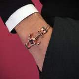  Anchor Bangle - Silver- Braided Bangle Bracelets- ATOLYESTONE- aststaj