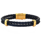  Atolyestone Elements - Solid Silver- Leather Bracelets- ATOLYESTONE- aststaj