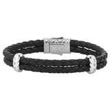  Atolyestone Elements - Solid Silver- Leather Bracelets- ATOLYESTONE- aststaj