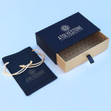  Atolyestone Statements - Solid Rose Gold- Leather Bracelets- ATOLYESTONE- aststaj