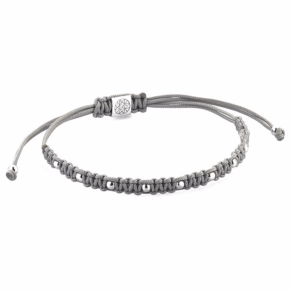  9 Balls Macrame - Silver- Macrame Bracelets- ATOLYESTONE- aststaj